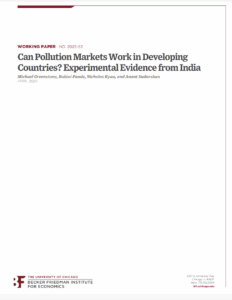 Can Pollution Markets Work in Developing Countries? Experimental Evidence from India